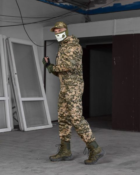 Чоловічий тактичний костюм піксель 3в1 убакс кітель штани 86224 фото