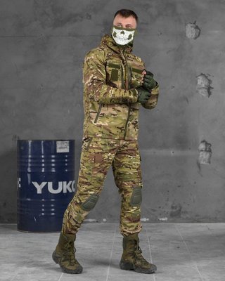 Тактический костюм мультикам c наколенниками и усиленными вставками на локтях  85878 фото