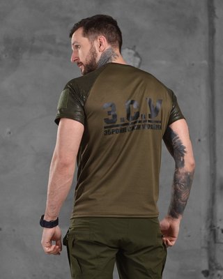 Тактична футболка олива темний мультикам CoolMax вологовідвідна 87167 фото